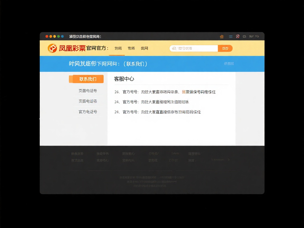 官方网站：访问凤凰彩票的官方网站，在“联系我们”或